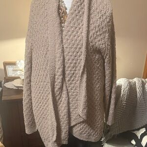 Olivia Sky Textured Cardigan - Taupe